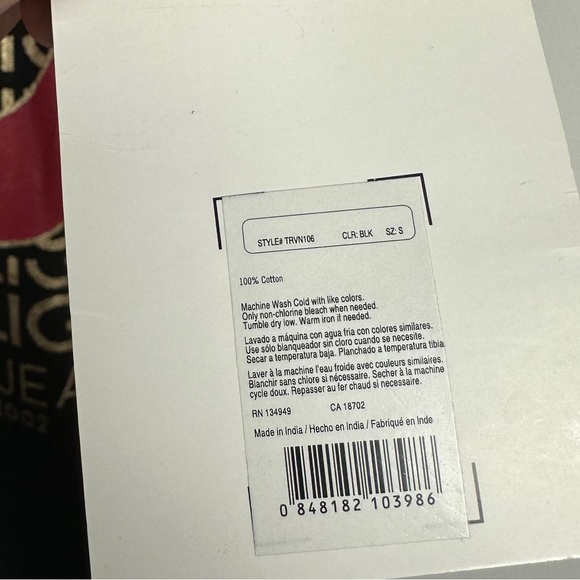 True Religion V Neck All Over Gold Metallic Logo Stretchy Short Sleeve T Shirt S - Picture 7 of 10